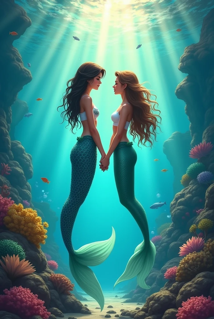 book cover "unparalleled friendship" which is about friendship between a human and a mermaid 