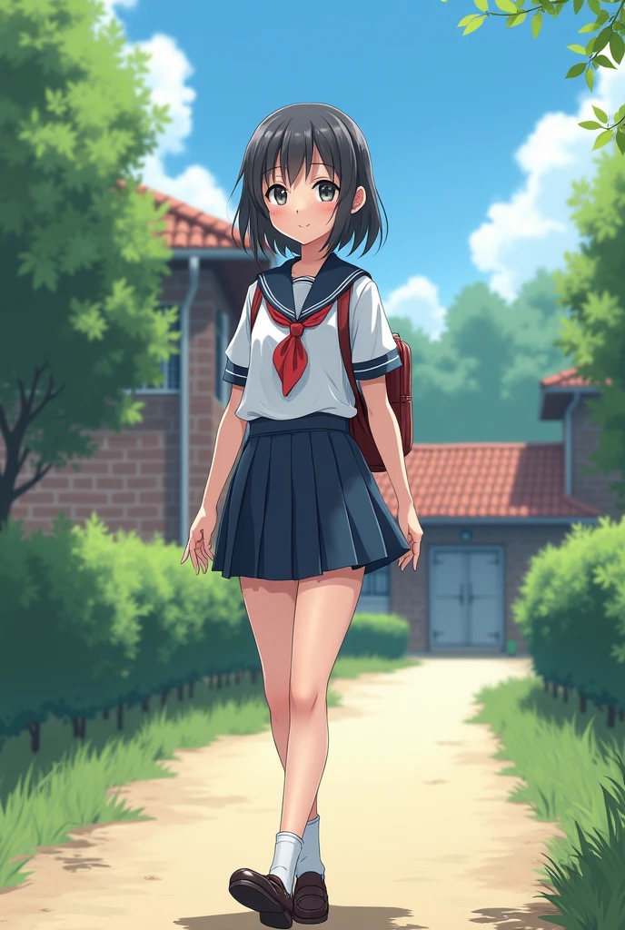 high school girl　uniform　mini skirt
