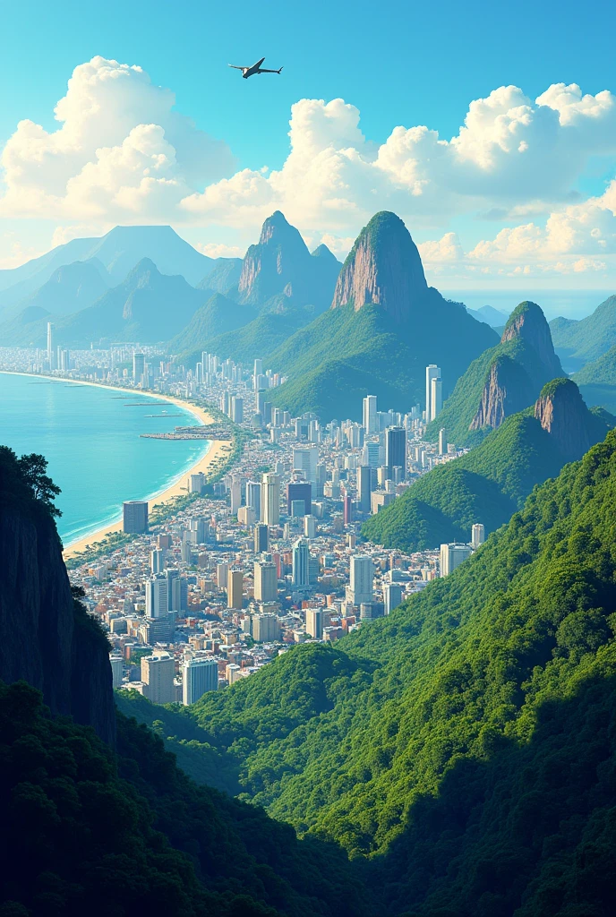 Rio de Janeiro Background PSD image in drawing
