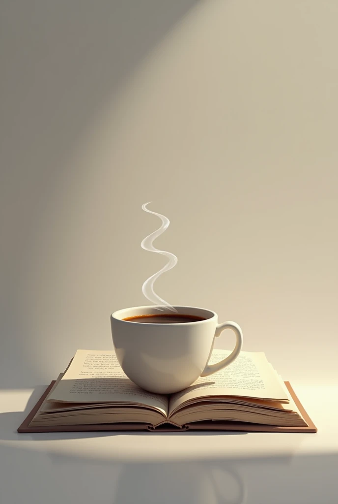 Cold coffee and book