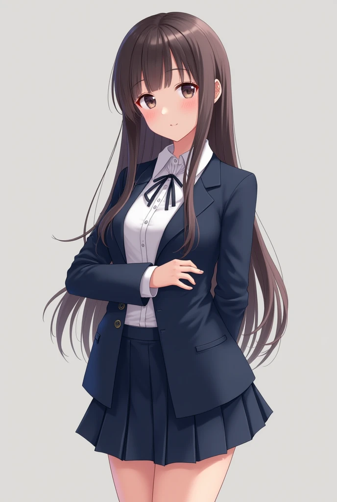 high school girl uniform Miniskirt Beautiful Girl