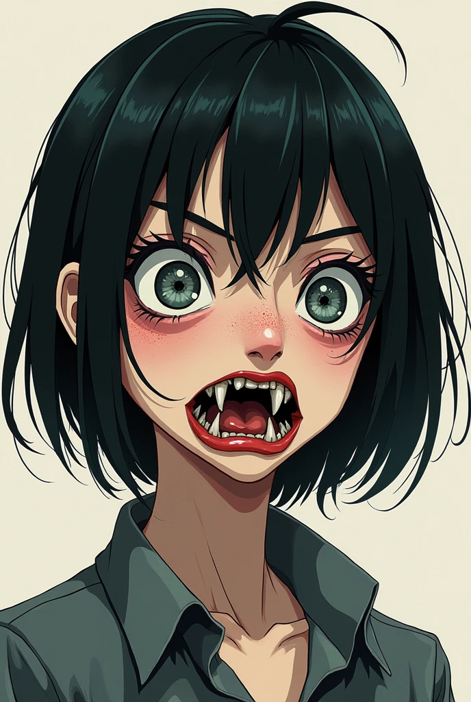 Super ugly anime woman