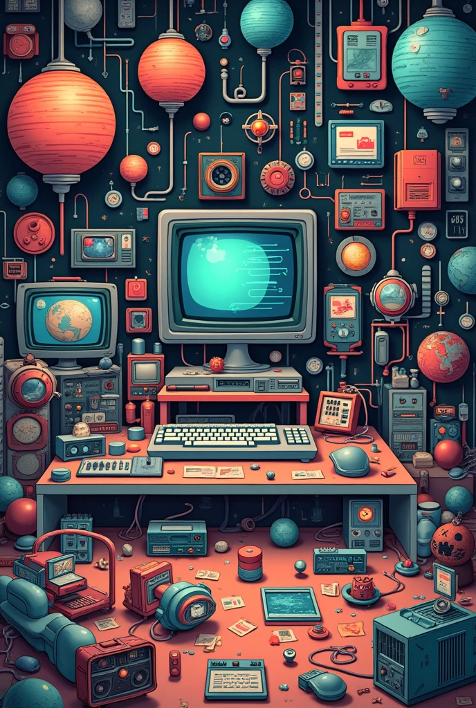 An image of several items found on the internet 
