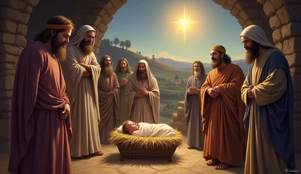 biblical history,
After the birth of Jesus in Bethlehem of Judea,