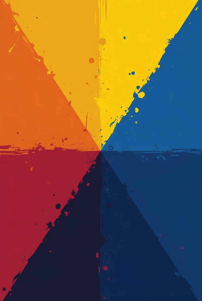 A design divided into two diagonal halves. The upper half has the colors of the Ecuadorian flag (yellow, blue and red) and the lower half with the traditional colours of FC Barcelona (blue and maroon).