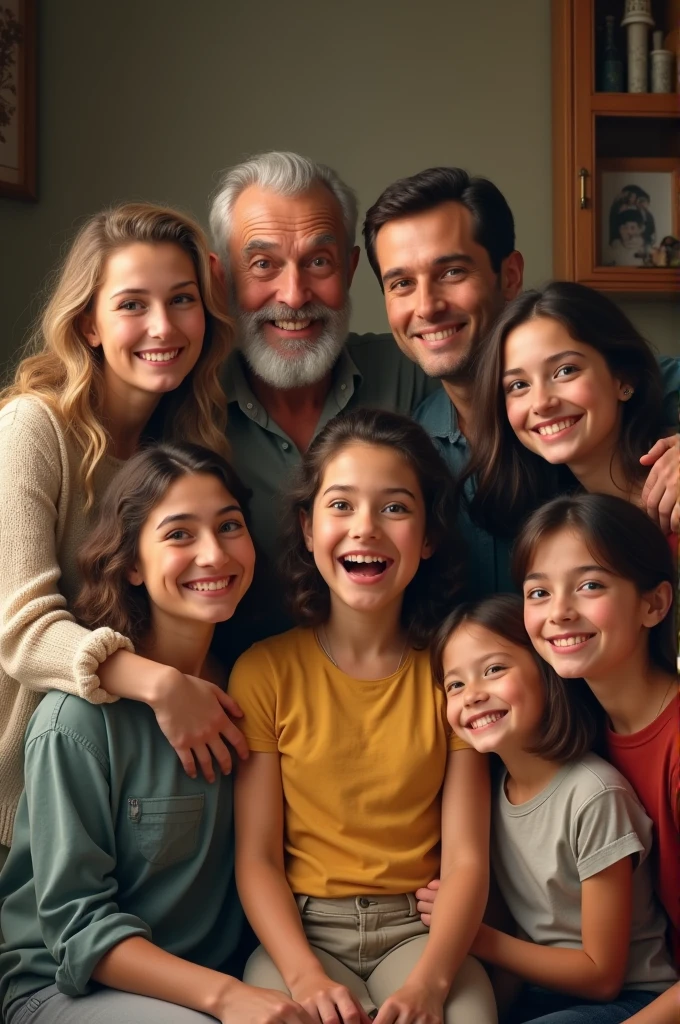 80 year old father with 4 children aged: 58, 57, 56, 45 being 3 men and one woman (the children)