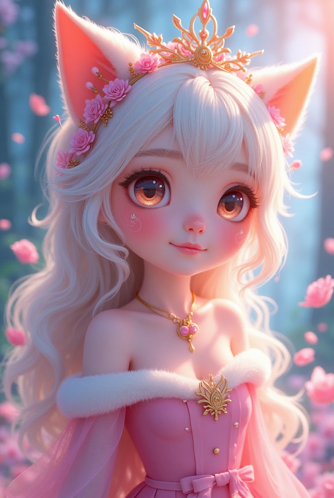 Cute hybrid anime princess