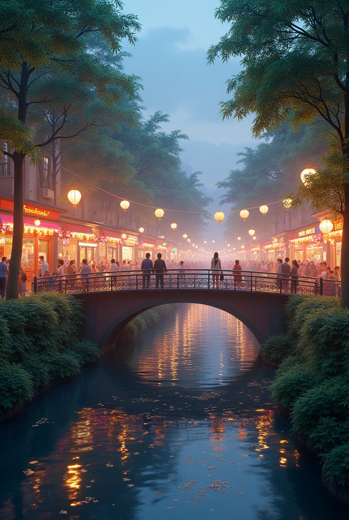 Can you imagine the bridge cross form the park to night markets