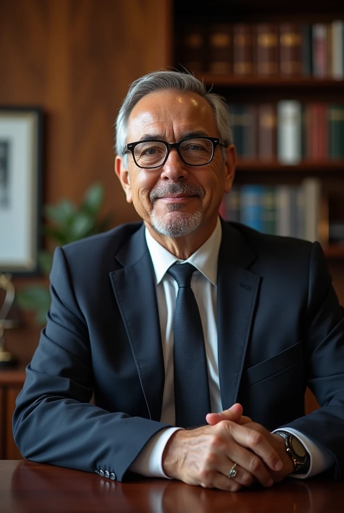 A Brazilian man over 40 years old, with glasses, slightly overweight, lawyer and crypto investor