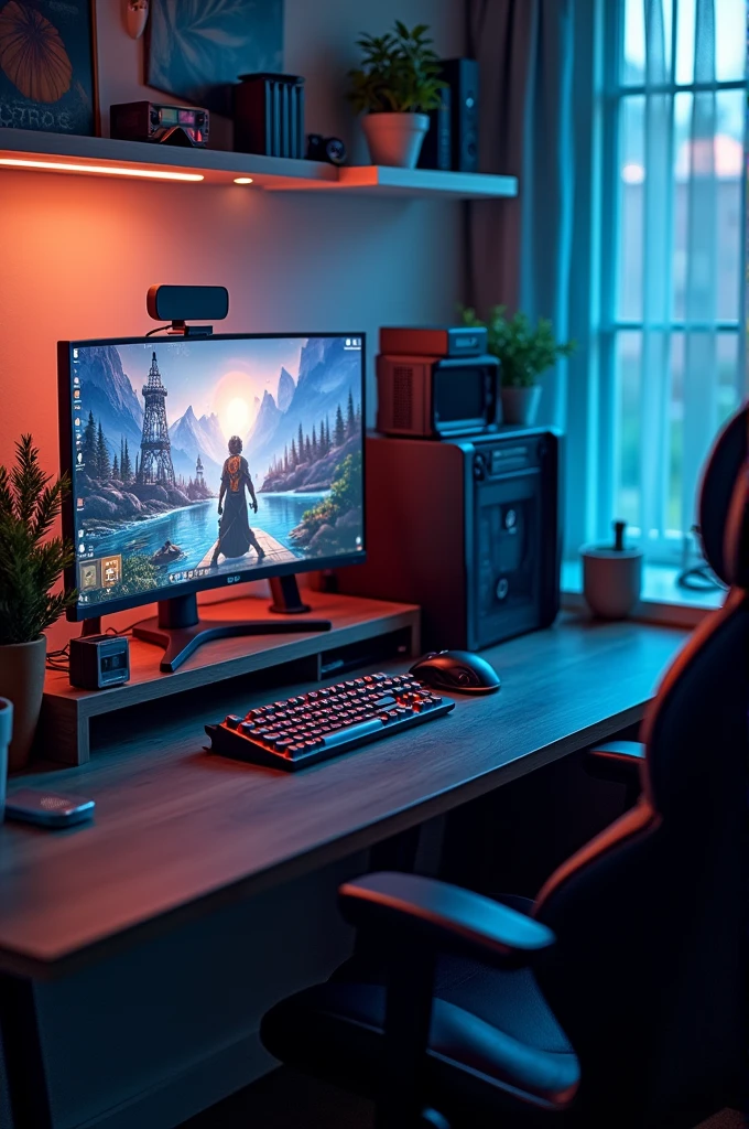 Thumbnail gaming setup