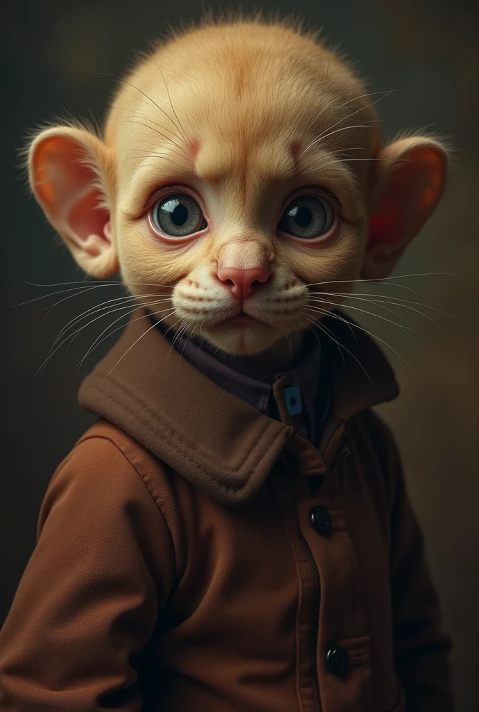 old scared vladimir putin-chipmonk mix