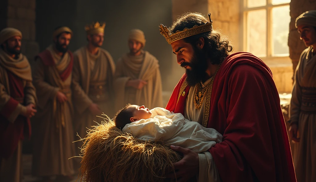 biblical history,
The news of the birth of a new king deeply disturbed King Herod