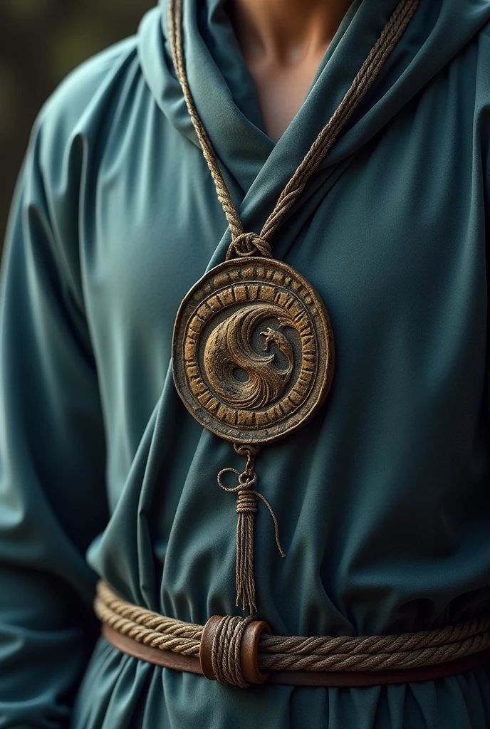  Cloth,robe on neck,with pin rope,Robe with symbol of wind