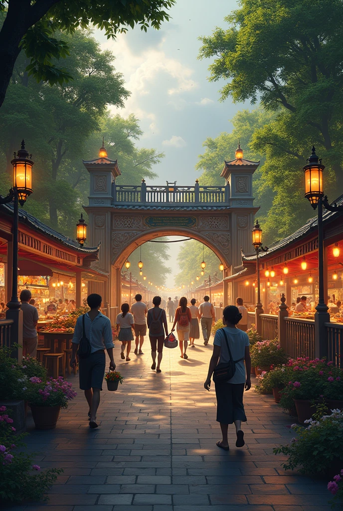 Can you imagine the bridge cross form the park to night market 