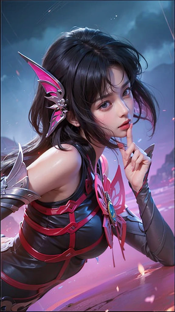 a close up of a 4 girls ,pink hair , big booobs , shadowbringers cinematic, 4 k detail fantasy, a beautiful fantasy empress, game cg, xianxia fantasy, xianxia hero, 2. 5 d cgi anime fantasy artwork, cinematic goddess close shot, ruan jia and artgerm, wow 4 k detail fantasy, hyper-detailed fantasy character, high definition, hyper- detailed,perfect, fantastic, detailed facial and body skin texture, detailed vagina (pussy),Honor of king,HOK.
