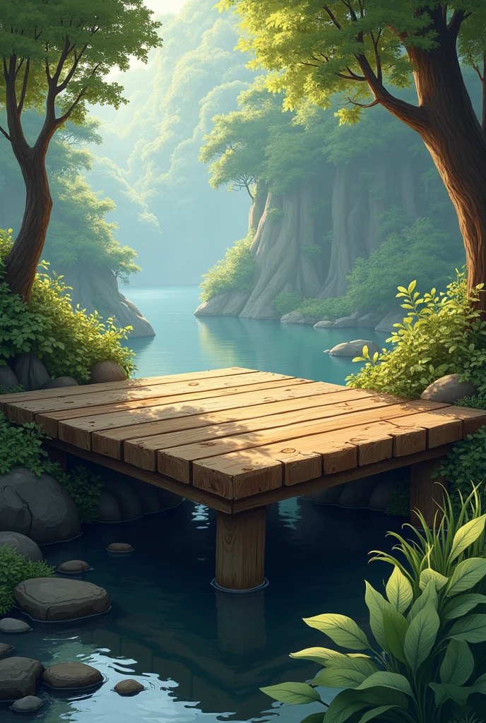 Wooden platform