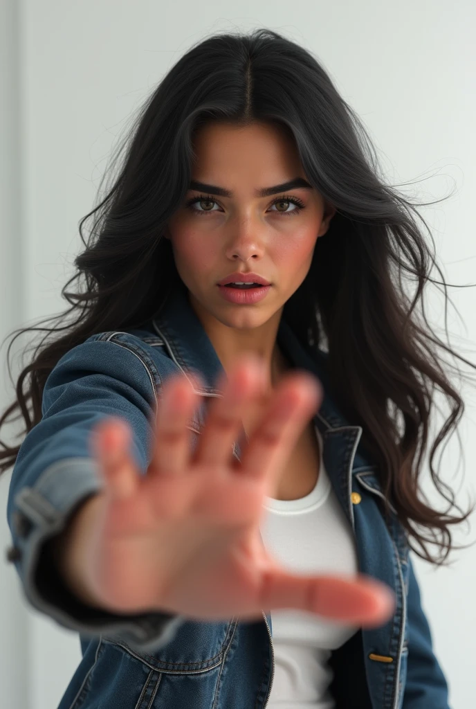 Make a girl named Adriana,slap him,make it white,Give him wavy black hair,make your eyebrows not so black