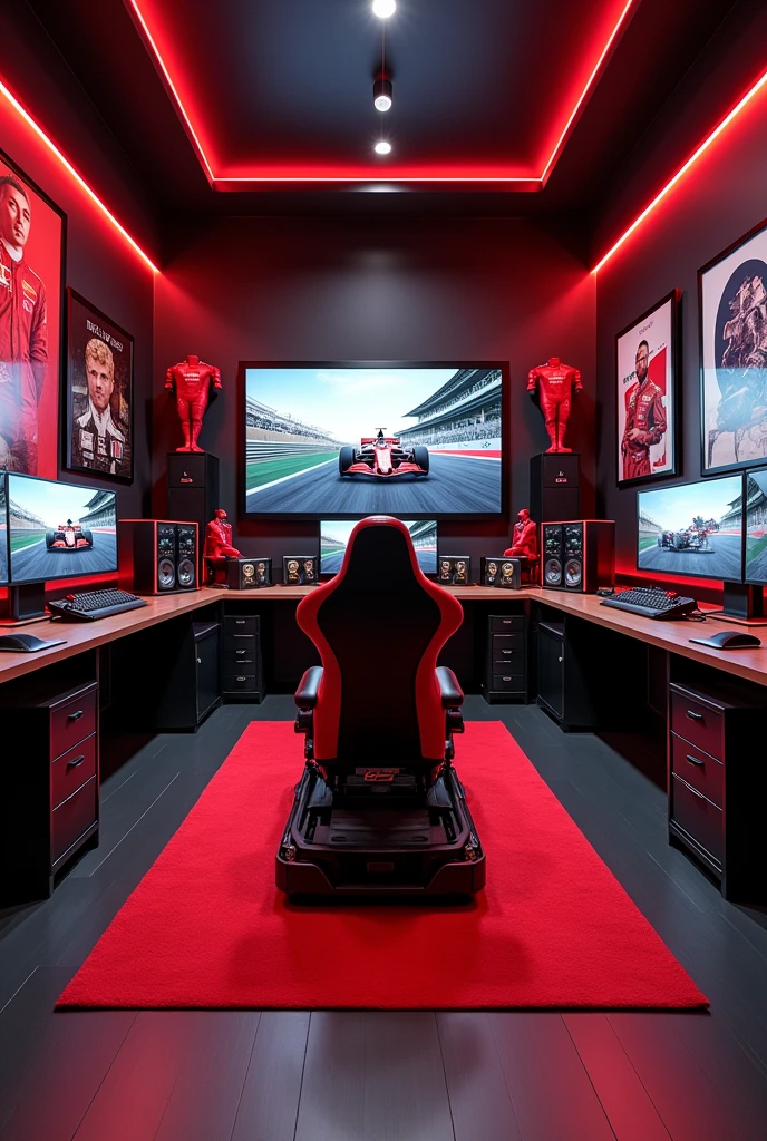 Create a Formula 1 and gamer themed room