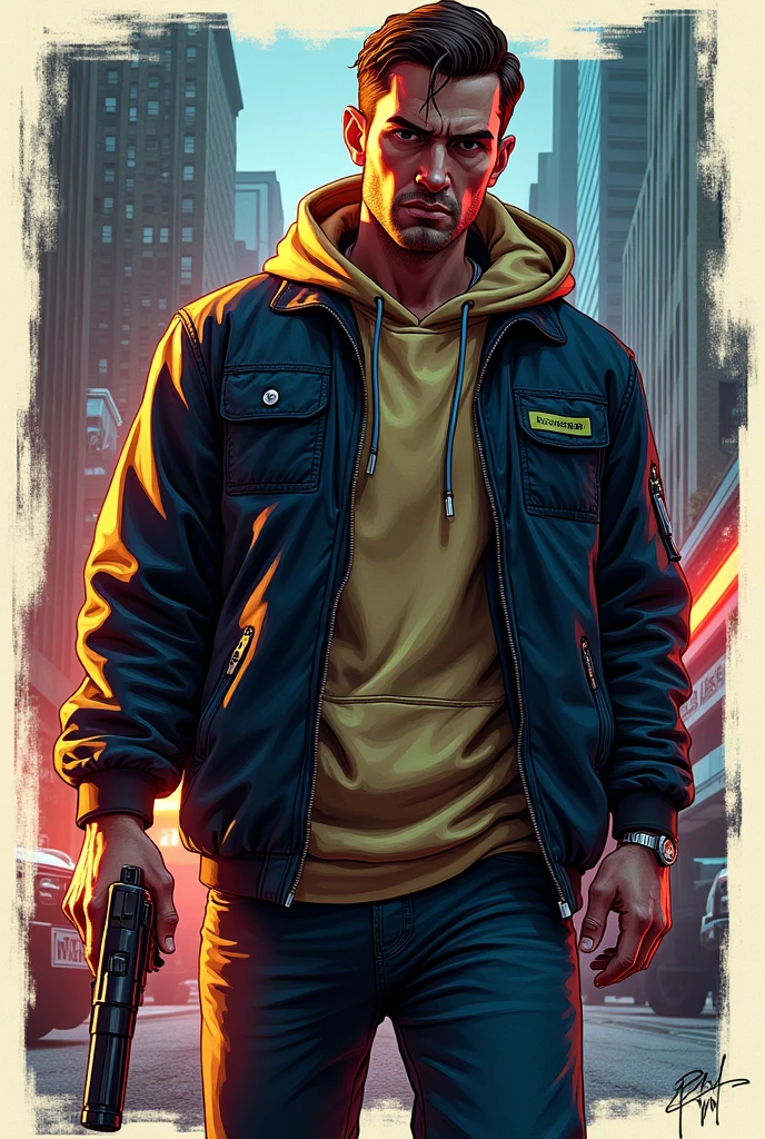 Find posters from gta that can be fit into letter frames of alphabet small a