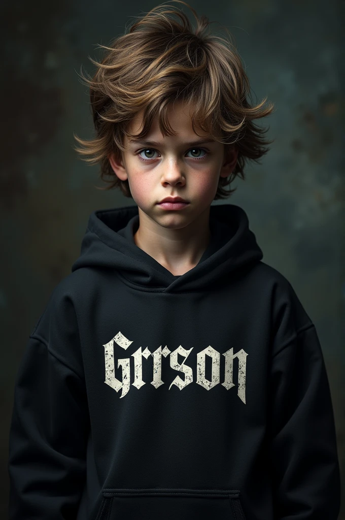 Metalhead boy with sweatshirt NAME GRRSON