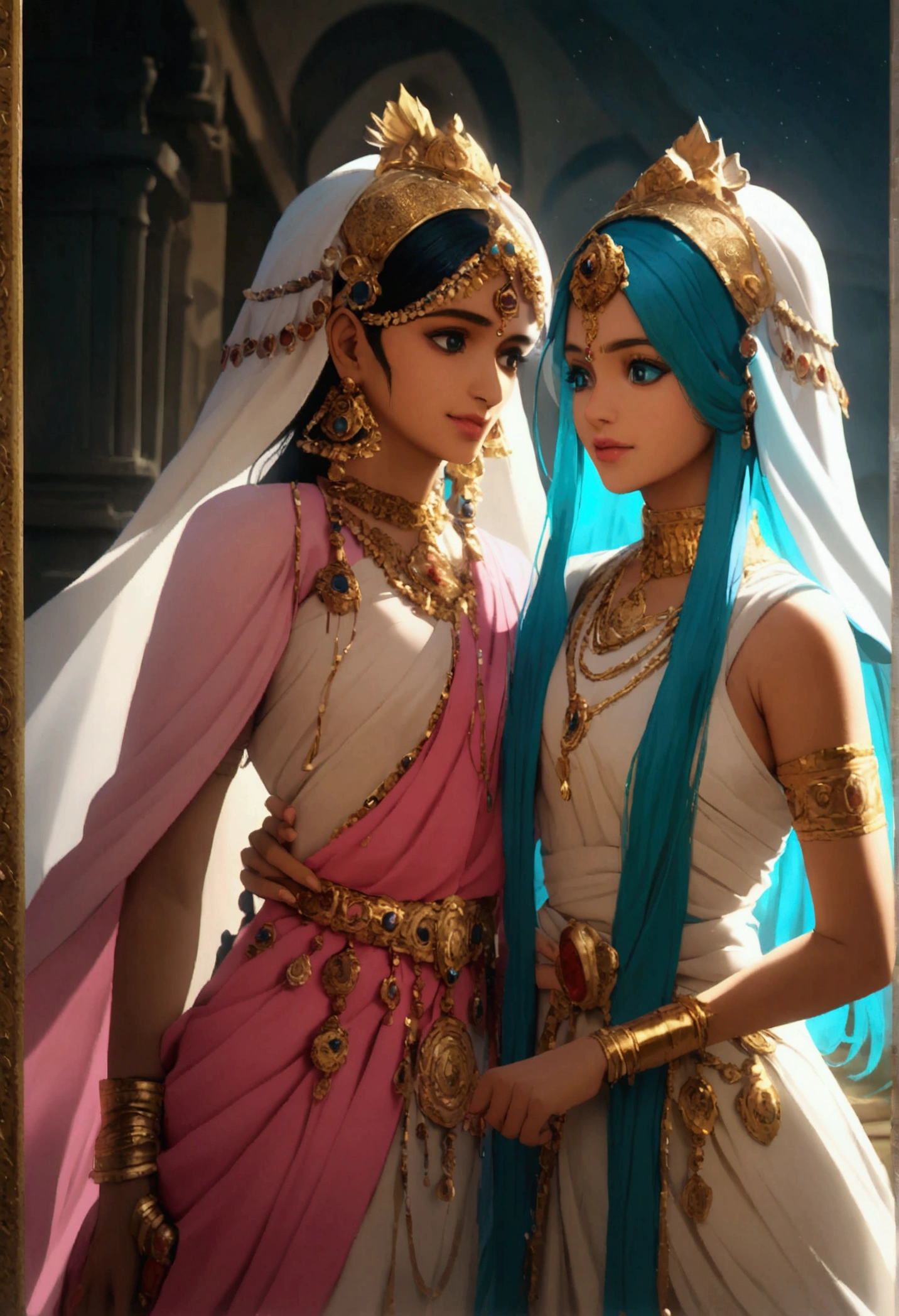 Lord Krishna photo with Radha