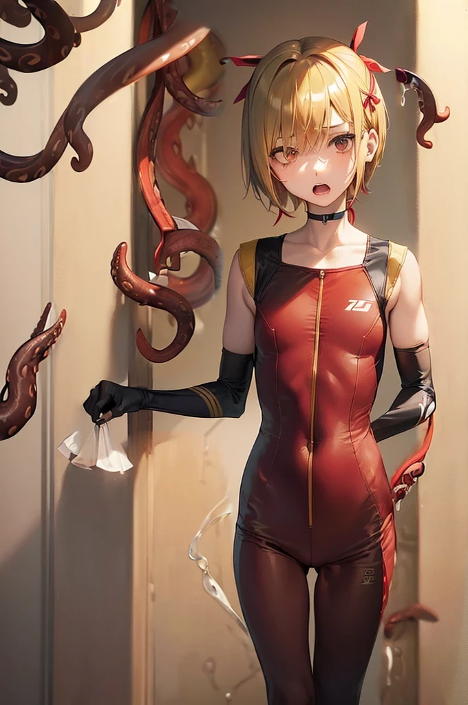 (((athlete suit))),((((brown penis tentacles bound a girl)))),((((cum))))