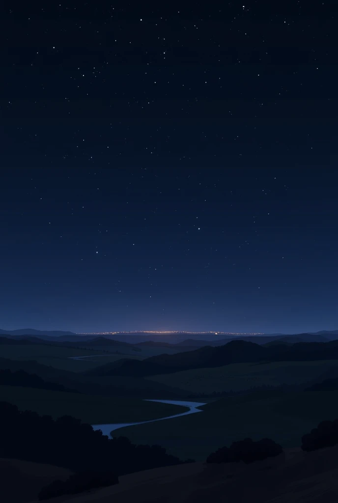 landscape at night horizontal