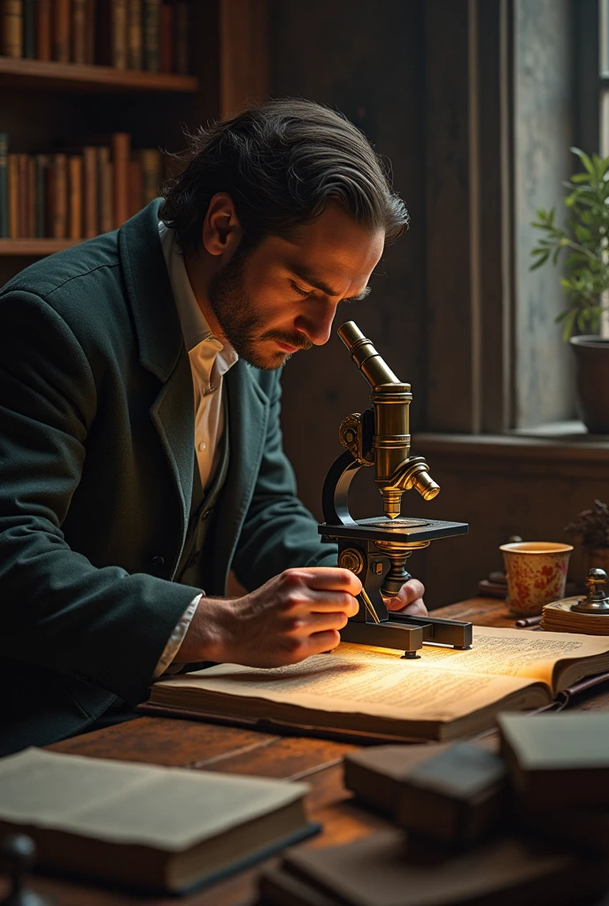 A story about Robert Hooke and how he discovered the microscope.