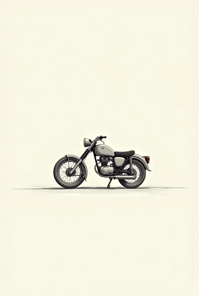 Simple drawing Motorcycle