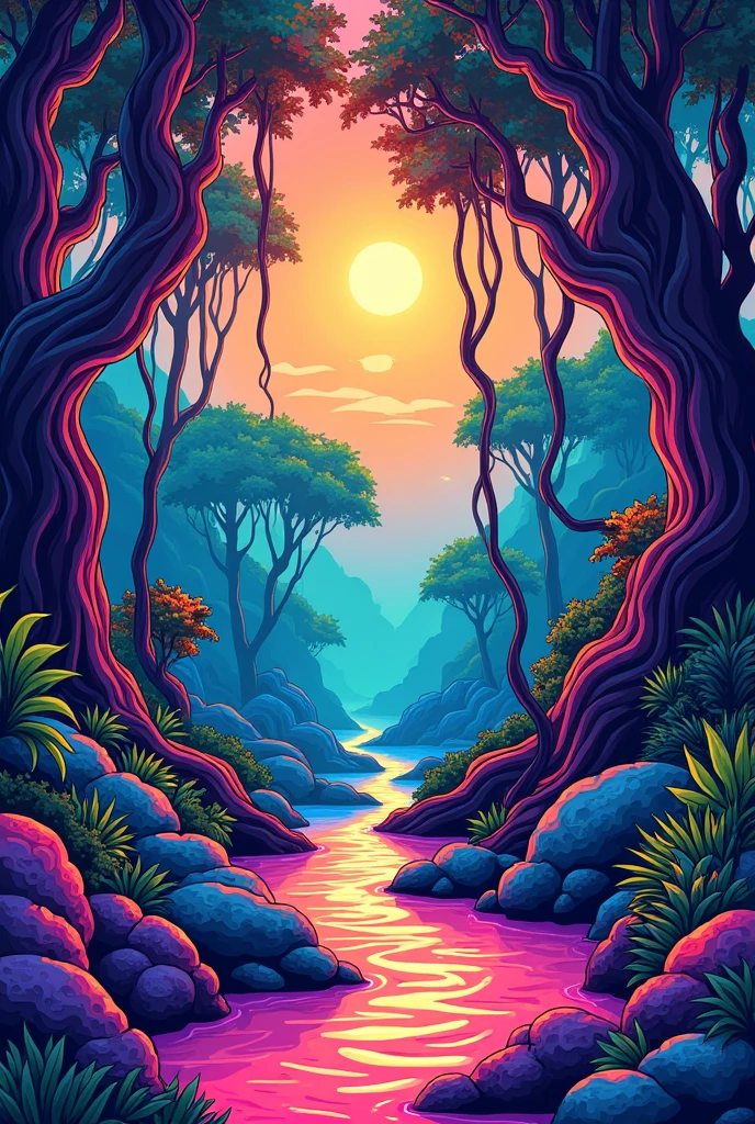 "THE GROVE PATONG" 420 artwork BANNER, retro psychedelic weed illustration, liquid, psychedelic artwork, in illustration style digital, extremely high quality artwork, estilo de arte impressionante, arte do Adobe Illustrator, visionary art style, psychedelic acid trip, estilo de arte vetorial, Psychedelic style nano-infused Vibrant colors, swirling patterns, abstract forms, surreal, trippy fluid, high quality, 4k render warm colors