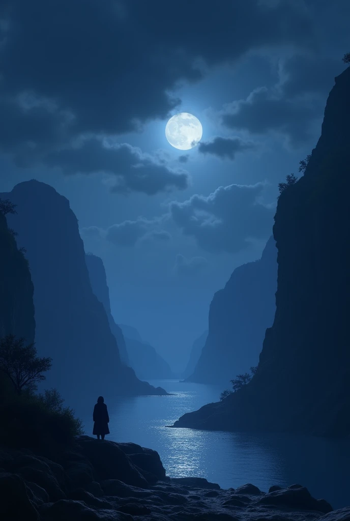 landscape at night vertical