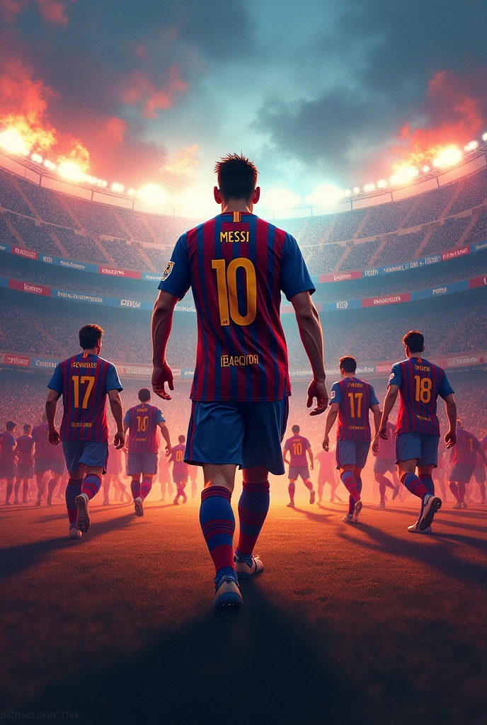An image that says rebuilding FC Barcelona