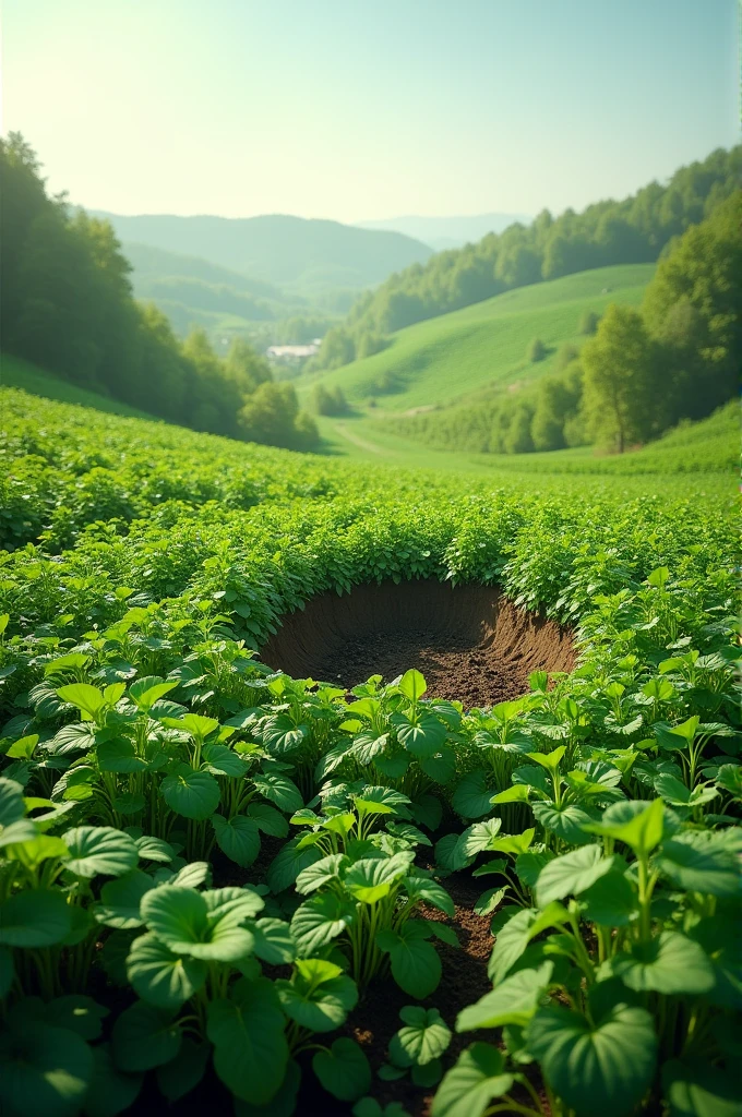Green manure, bio compost pit