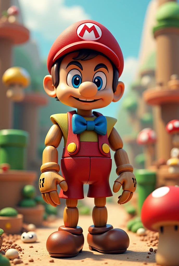 (ultra detailed), スーパーマリオのピノキオ