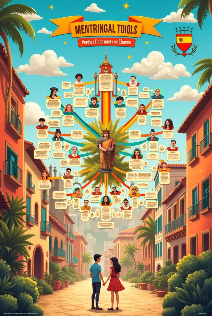 Generate a simple mind map of rhetorical tools in Spanish