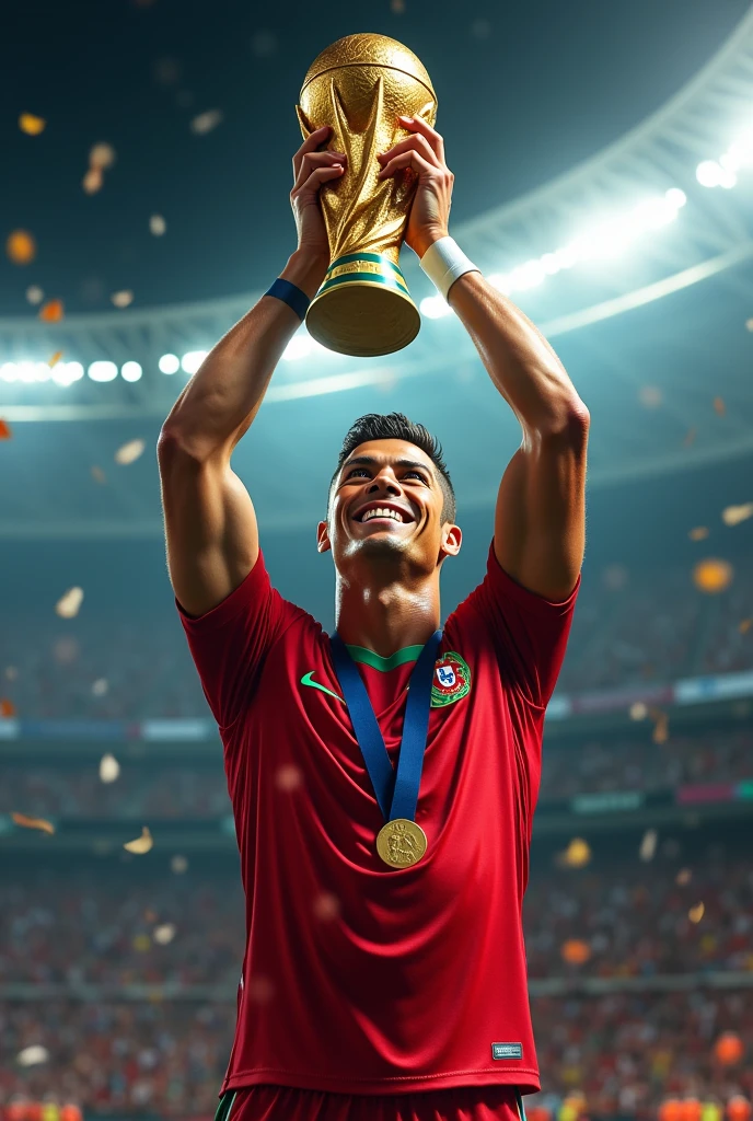 Ronaldo with fifa world cup