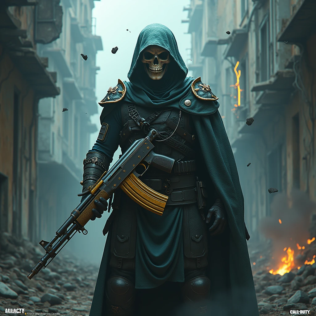 A doctor from the time of the scary plague with medieval clothes and the gas mask when there is danger of toxic gas contamination.