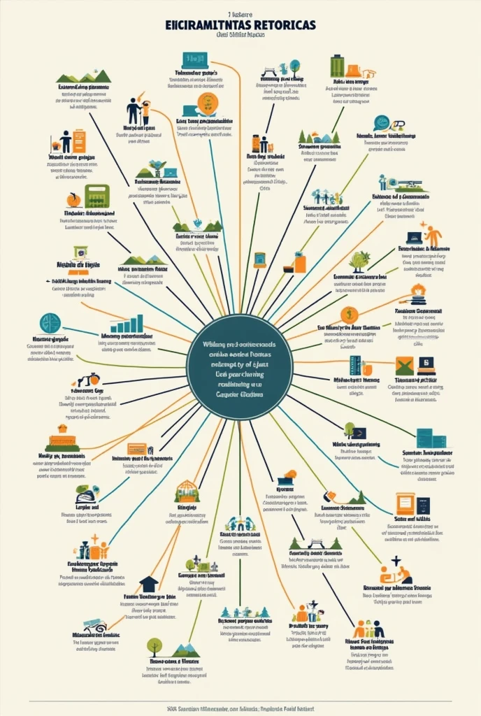 Generate a simple mind map in Spanish of rhetorical tools
