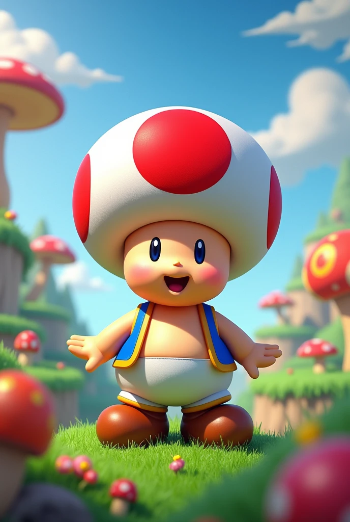 (ultra detailed), スーパーマリオに出てくるキノピオ