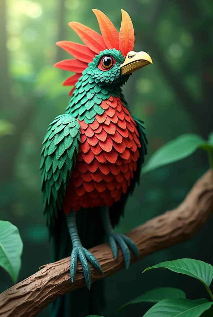 Ave quetzal papercraft