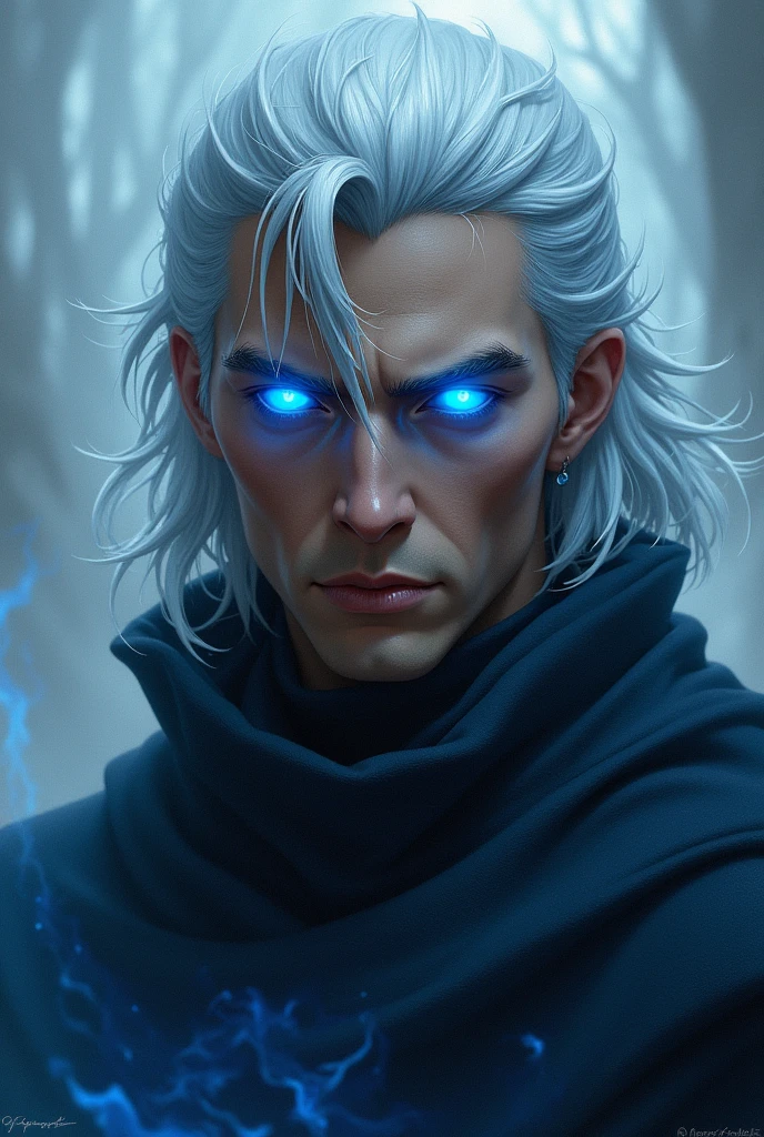 Saturo Gojo with blue eye 