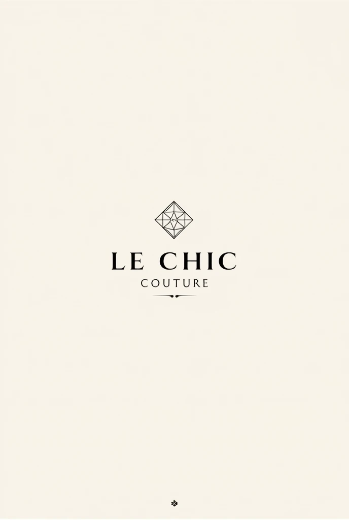 **"Elegant logo by LeChicCoutureShop, highlighting a minimalist and sophisticated design. Perfectly aligned with our high-end fashion brand, reflects the quality and unique style we offer in each dress."**