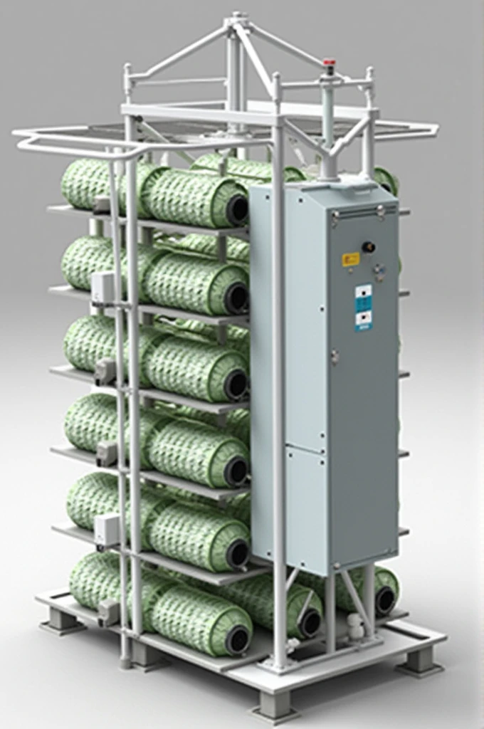 Drum systems for germination which are equipped with a device for distributing conditioned air