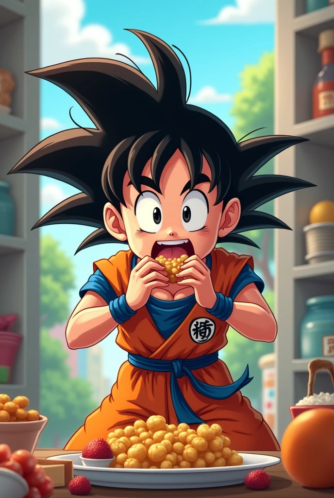 Girl Goku's hunger