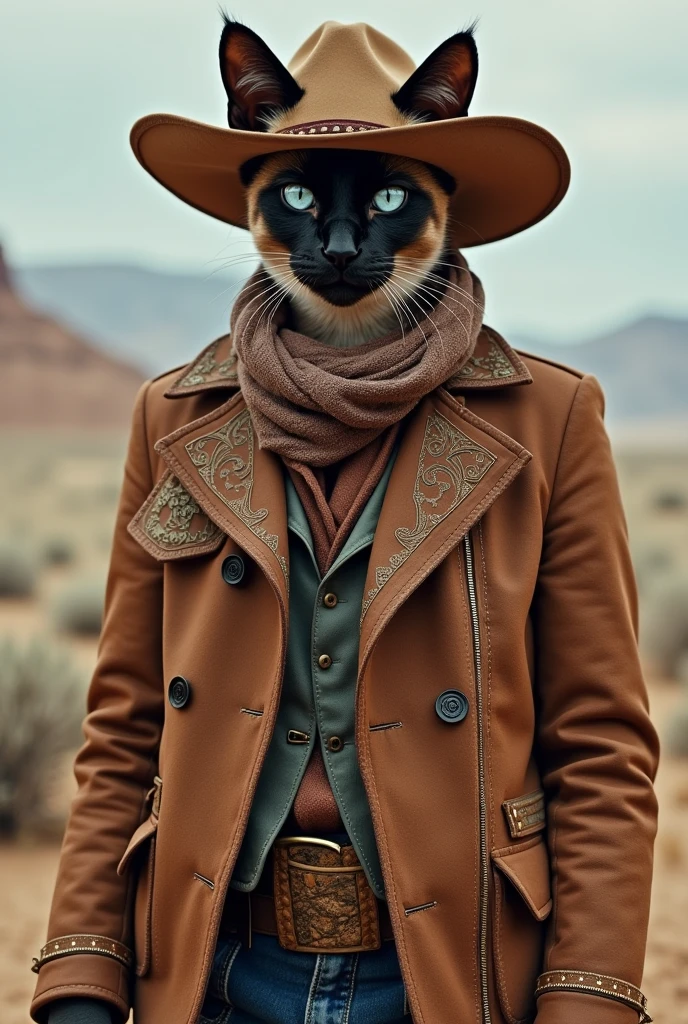 Fuses a Siamese cat and a cattle herder to create a clothing brand with the word P286