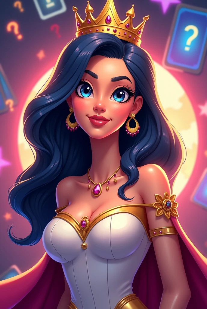 Profile picture for my new YouTube account QuizQueen. You have to recognize a mobile phone as well as a crown and question mark. You should be able to see possible answers. Better style please. You should realize that it is a quiz where you have to decide for something