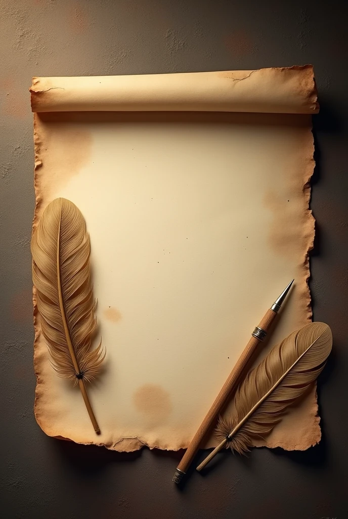 Image montrant un document ancien avec des plumes d'écriture, symbolisant la Déclaration."