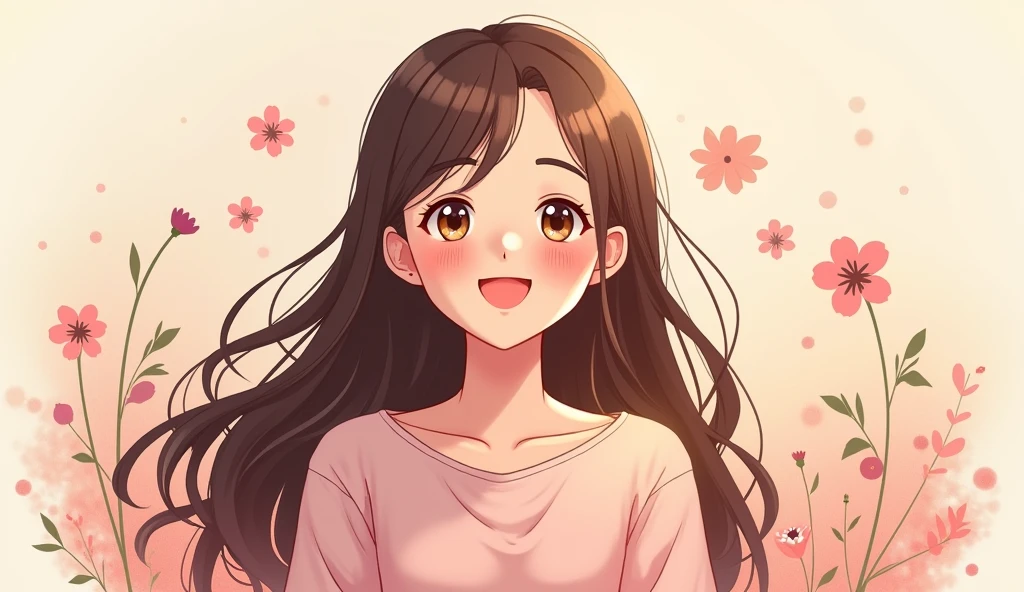 The woman with seed value 352411277 is Sakura.。The lovely Sakura is encouraged by her friends、Smiling face