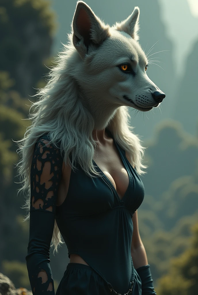 A woman like a dog