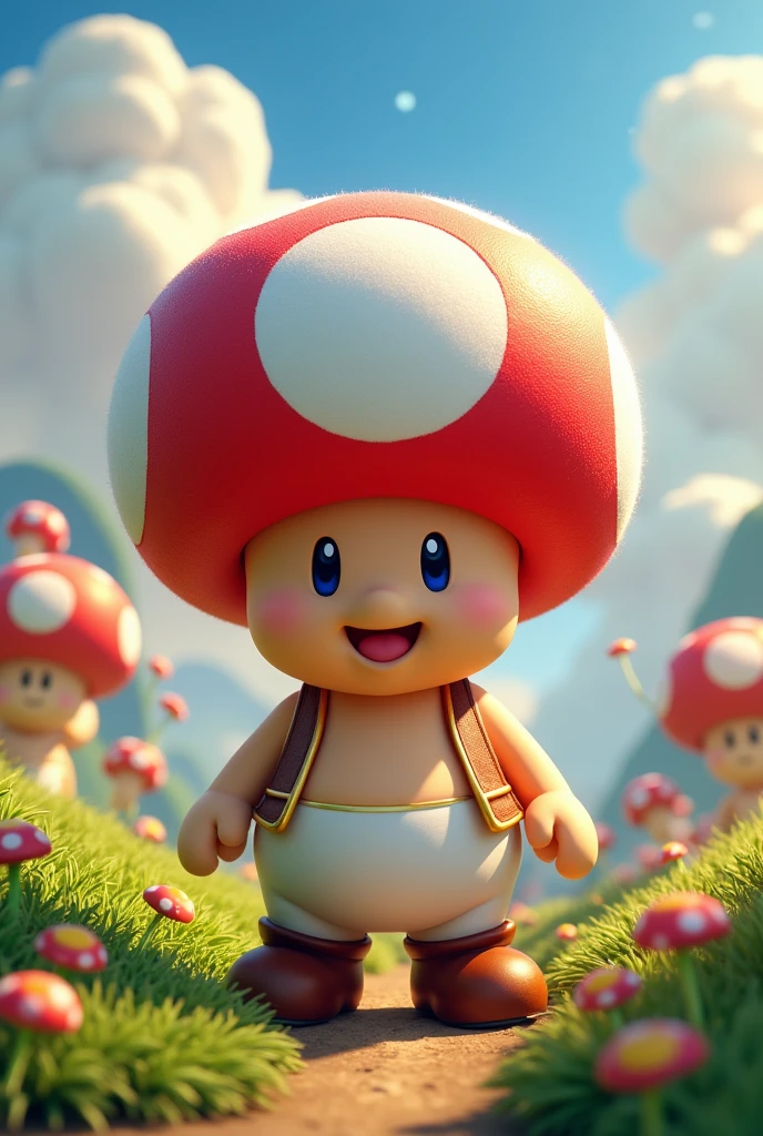 (ultra detailed), スーパーマリオに出てくるキノピオ,